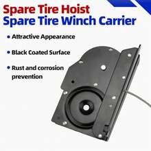 Soporte de cabrestante de llanta de refacción compatible con  F-150 1997-2003, 2004 y Heritage 1997-1999, F-250 1997 y HD 2002 y Lincoln Blackwood 2002 924-526 1L3Z1A131AA 2L3Z1A131AA - A - Ver 5