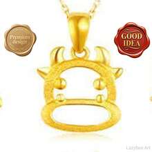 One Piece Zodiac Card Pendant Necklace, 3D Design Collarbone Chain, Constellation Theme Gift - Dragon - View 15