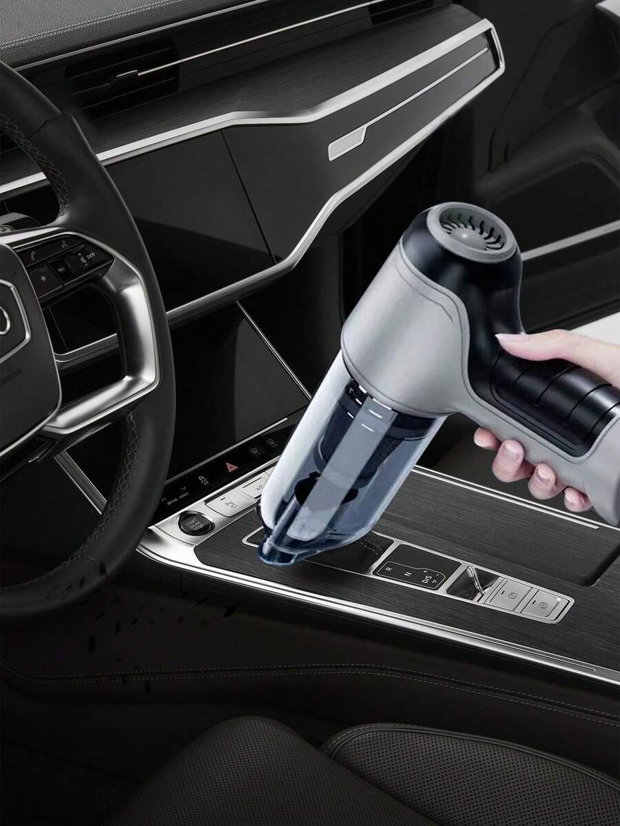 YAIUZGOO 3-In-1 Car Vacuum Cleaner, Powerful Suction, Portable Handheld Wireless Vacuum, Suitable For Wet And Dry Use, Car Accessories, 2400mAh - D - View 1