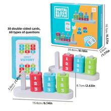 2-Player Number Battle Desktop Game, Children's Logic Thinking Training, Montessori Early Education Educational Toy - Multicolor - View 4