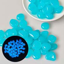 1 Pack Glow-In-The-Dark Colorful Stones Decor, Mixed Colors, Suitable For Aquarium, Fish Tank, Sidewalk, Garden Path, Patio, Lawn, Yard Decoration, Colorful Pebble Decor - Multicolor - View 11
