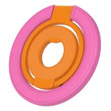 1PC Colorblock Magnetic Phone Ring Holder, Compatible With MagSafe, 360° Rotating Magnetic Phone Grip Stand, Double-Sided Magnetic Finger Ring With Kickstand, Compatible With Iphone Air 17, 16, 16e, 15, 14, 13, 12 Pro Max - Multicolor - View 8