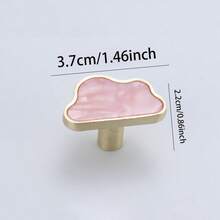 1/2件雲朵造型櫥櫃門抽屜衣櫃把手，適用於兒童房衣櫃抽屜裝飾 - 彩色 - 查看 6