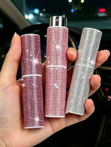 口紅造型旋轉香水瓶 鑲鑽香水補充瓶 便攜噴霧空瓶 鑲鑽樣品補充瓶 口袋尺寸化妝瓶 節日生日教師節禮物 開學必備 - 多色 - 查看 1