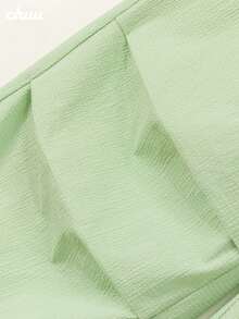 CHUU Women's High Waist Drawstring Casual Pants, Spring/Autumn Personalized Cargo Pants, Loose Fit, Versatile, Thin, Slimming Long Pants - Green - View 10
