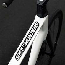 Pegatina de letra Speed Hunters para cuadro de bicicleta, calcomanía decorativa de texto cursivo de carreras, accesorio de ciclismo autoadhesivo e impermeable - Pegatinas decorativas - Ver 2