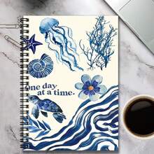 1 pieza Cuaderno de espiral con texto personalizado estilo tiburón lindo, "Soy una tía tiburón que ama maldecir" portada divertida. Adecuado para registros de trabajo, notas de estudio, escritura de diario, etc., también es una opción de regalo única para graduación, cumpleaños, planificación diaria, blocs de notas. - Un libro (50 páginas, 100 páginas) - Ver 4
