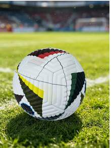1pc Size 5 Adult Competition Soccer Ball, Multi-Color Training Football For Youth Students, Beach, Indoor, Outdoor PU Embossed - Multicolor - View 5