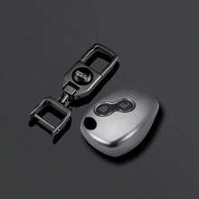 2 按鈕殼 Renault Clio Trafic Twingo Kangoo Master Modus Dacia Duster Sandero TPU 車用遙控鑰匙保護套 - 灰色tpu - 查看 1