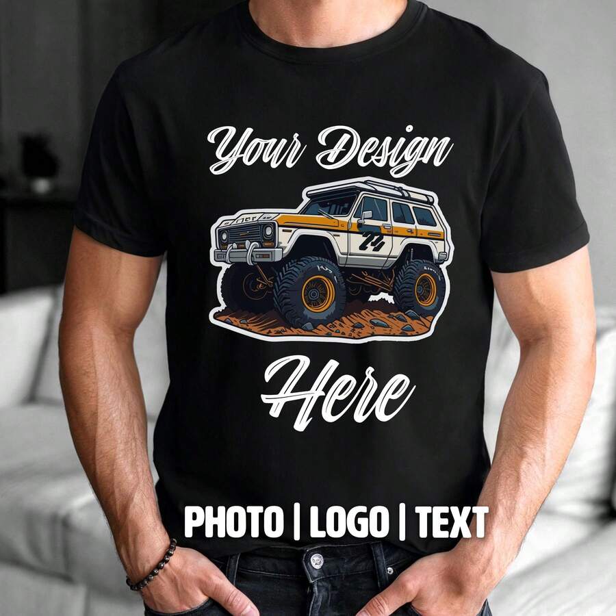 Men T-Shirts - 黑色 - 查看 1