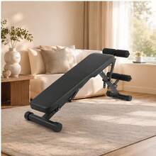 Adjustable Incline Weightlifting Platform – 660 LB Sit-Up Press With Leg Extension, Foldable Strength Training Equipment For Home Fitness Enthusiasts - Black - View 4