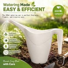 3pcs Long Spout Watering Can, 350ml White Small Watering Can, Long Handle Nozzle Precise Watering, Suitable For Indoor Plants Succulents Flowers, Solves Watering Overflow Pain Point, Essential Gardening Tool - White - View 8