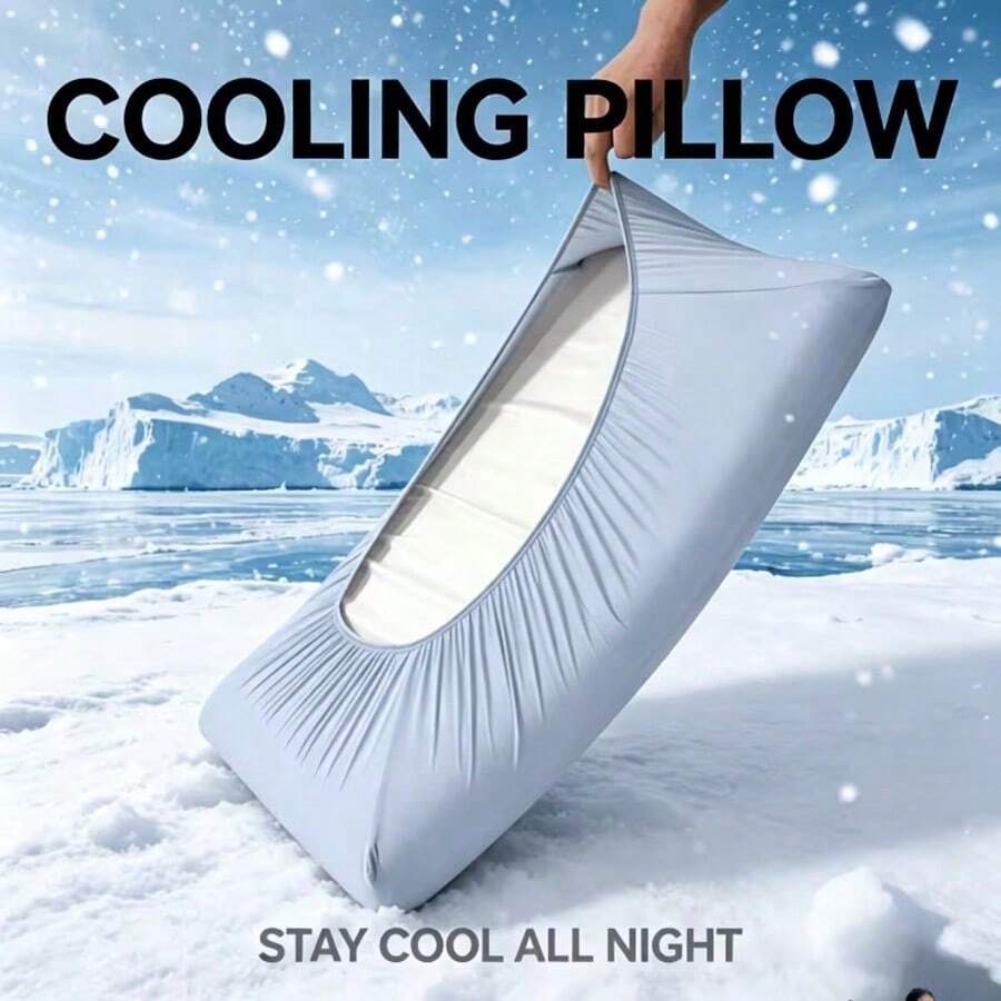 2 Sets Cool Breathable Full Pillowcase Set, Non-Slip Independent Pillowcase, Solid Color Easy To Put On, Soft And Skin-Friendly, Suitable For Hotel Use