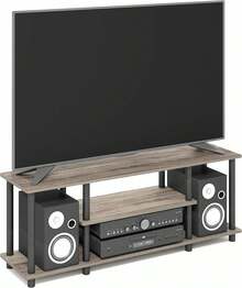 Soportes de televisión & centros de entretenimiento - Roble francés/Negro - Ver 7