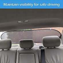 Car Rear Window Sunshade, Vehicle Protective Cover, Car Rear Window Sunshade Net, Heat Insulation And UV Protection - A - View 3