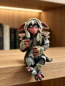 1 món đồ trang trí điêu khắc nhựa resin quái vật Goblin khổng lồ thủ công mới cho Halloween, đồ thủ công hình động vật, phong cách đồng quê, trang trí nhà cửa dịp lễ - Mô hình hải tặc trang trí - Xem 9