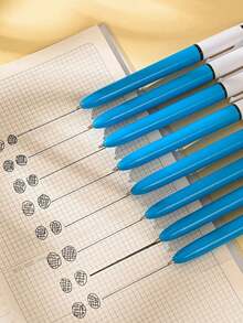 8pcs Multicolor 1.0mm Ballpoint Pens, 4-In-1 Colored Pens, Retractable Cute Nurse Pens, 4-Color-In-1, Suitable For School, Back To School, Students, Nurses, Whiteboard, Office Supplies, Aesthetic Style - Multicolor - View 2