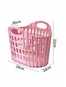 Household Foldable Laundry Basket, Large Capacity Space-Saving Design, Portable Durable Thickened Moisture-Proof, Clothes/Plush Toys Storage, Suitable For Bathroom Bedroom Living Room, Easy Foldable Storage Basket - Multicolor - View 16