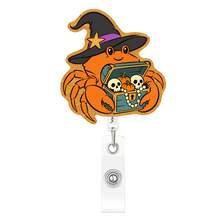 1pc Halloween Turtle Octopus Starfish Retractable Badge Reel Clip For Healthcare - Multicolor - View 9