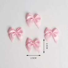 50入迷你蝴蝶結 1.0CM 緞帶小蝴蝶結，適用內衣、短褲、襪子、衣飾配件、寵物裝飾、手工DIY材料 - 多色 - 查看 11