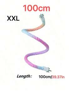 1pc Colorful Flexible Climbing Rope With 2 Metal Heads And Threaded Buckle, Suitable For Parrots, Bird Cage Perch, Seat Pole, Toys, All Seasons, Random Color, Random Style - A+B - View 16