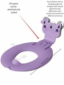 Cute Cat Design Toddler Toilet Training Seat, Non-Slip Potty Training Ring With Wall-Mounted Storage Hook, Portable Baby Bathroom Toilet Seat - Toilet Seat - View 20
