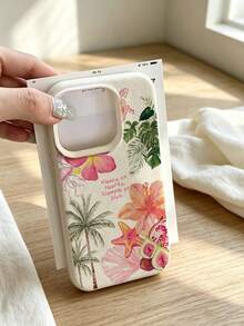 1 buah Casing Ponsel Bahan TPU Motif Pantai Tropis Pohon Kelapa & Kura-kura, Kompatibel dengan Apple 18 18pro 18promax 17 17pro 17promax 16 15 14 13 12 11promax Air, Kompatibel dengan Seri , Casing Ponsel Pelindung Lembut Anti-Jatuh yang Melindungi Seluruh Bagian Ponsel - MultiWarna - View 3