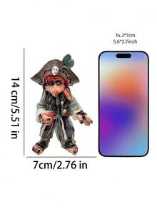 1 món đồ trang trí điêu khắc nhựa resin quái vật Goblin khổng lồ thủ công mới cho Halloween, đồ thủ công hình động vật, phong cách đồng quê, trang trí nhà cửa dịp lễ - Mô hình hải tặc trang trí - Xem 4