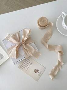 Pita Satin Lipit 4cm untuk Hari Dewi, Hari Valentine, Pita Elastis Berkualitas Tinggi, Pita Bergelombang, Pita Kemasan Kue, Ulang Tahun, Kotak Hadiah, Pita Pembungkus Hadiah, Pita Hiasan Kepala untuk Kemasan Kue, Pita DIY untuk Buket Bunga, Kemasan Kue Hadiah, Pita Bunga - beraneka warna - View 3