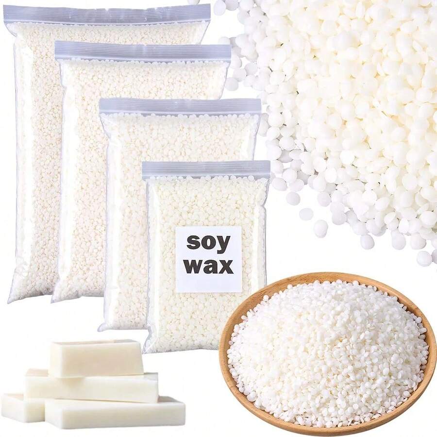 300/800/1200g 天然大豆蠟粒 DIY 預製大豆蠟芯 無煙香氛蠟燭手工製作原料