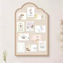 1pc Decorative Bulletin Board, No-Drill Felt Board For Wall Decor, Daily Messages, Photo Display - With Border - View 7
