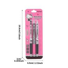 Miniso Hello Kitty Sweet Series Retractable Gel Pen Set, 0.5mm Black Ink, Smooth Writing Office Stationery (1 Set,) - 0.5 mm - View 9