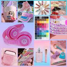 48,000pcs 24/60 Colors Resin Jelly Rhinestone Set, Multi-Color Flat Back Rhinestones, Suitable For Diamond Painting, Includes 4 Bottles Of 10ml B7000 Jewelry Glue And Tools, Christmas Birthday Gift For Women - 4mm - View 10