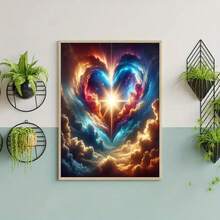 مجموعة رسم الماس 5D DIY - ماسات دائرية كاملة الحفر، نمط القلب، مجموعة حرفية أكريليك للديكور المنزلي، هدية إبداعية بدون إطار مجموعة رسم الماس - بدون إطار - مشاهدة 11