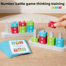 2-Player Number Battle Desktop Game, Children's Logic Thinking Training, Montessori Early Education Educational Toy - Multicolor - View 2