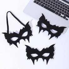 1 pièce Masque de demi-visage d'Halloween, Masque d'œil de chauve-souris pour fête d'Halloween, Cosplay d'anime & de film - A - Voir 7