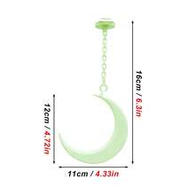 1pc Crescent Moon Hanging Swing With Adjustable Chain, Clip-On Bird Cage Perch Toy Accessory, Climbing Chewing Relaxation Toy For Budgies, Lovebirds, Small Cockatiels, Iron Wire Cage Interior Decor - View 8