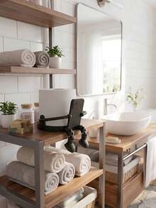 Creative Human-Shaped Toilet Paper Holder, Unique Phone-Holding Pose Toilet Paper Holder With Movable Legs And Fun Sitting Position, Suitable For Bathroom, Bedroom And Living Room Storage And Decoration - Multicolor - View 9