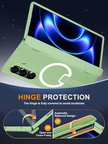 Casing Ponsel untuk Galaxy Z Fold 8 Ultra, Kompatibel dengan MagSafe, Pelindung Layar Terintegrasi dan Penyangga Tersembunyi, Perlindungan Engsel, Casing Ponsel Tahan Guncangan Kelas Militer - Hijau - Mint Green - View 8