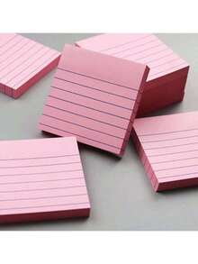 100pcs Colorful Horizontal Line Sticky Notes Random Colors - Multicolor - View 4