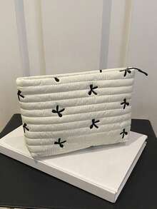 Nicekee Simple And Atmospheric Retro Practical Texture Quilted Clutch With Butterfly Print Design, Suitable For Outdoor Camping And Short Trips. - Multicolor - View 7