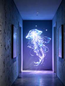 USB Powered Flexible Projection Lamp, Ocean Animal Butterfly Star Projection Light, Rotatable Gooseneck Mini Night Light, Suitable For Bedroom Party Car Decoration Gift - Black - View 5