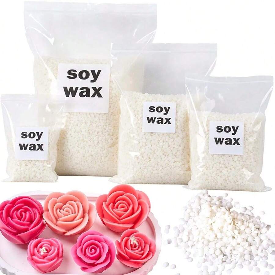 200/500/1000/2000g 天然大豆蠟粒 DIY 香氛蠟燭材料 無添加 無煙 手作蠟燭手工藝