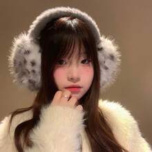 Cute Cat Ear Faux Fur Foldable Ear Warmers, Women Windproof Thermal Winter Ear Covers, Outdoor Cycling Daily Cold Weather Accessory - Multicolor - View 8