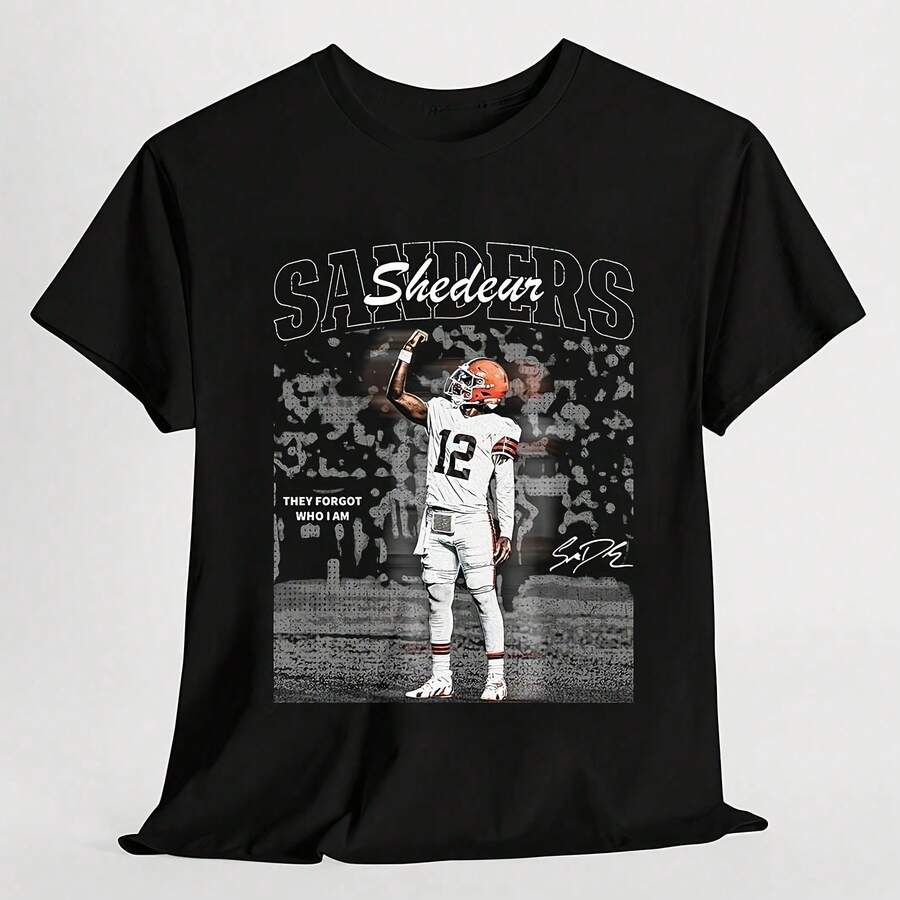 Shedeur Cleveland Football Vintage Shirt, Black Color, Size 2XL - Black - View 1