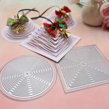 1 buah Cetakan Potong Logam Garis Sobek 3D Seri Dekorasi Natal Cetakan Pemotong Scrapbook Album Foto Dekorasi Kertas Timbul Templat untuk Pembuatan Kartu - Natal - View 10