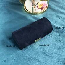1pc Portable Velvet Mini Jewelry Box, Easily Fits In Bag, Perfect For Travel And Organizing Rings, Earrings, Pendants And Other Jewelry - Royal Blue - View 7