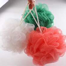 Santa Claus Cartoon Bath Ball Foaming Bath Sponge Scrubber For Kids, African Net Sponge, Bath Accessories, Back Scrubber - Multicolor - View 2