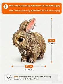 Bunny Decor Yard Decorations Outdoor Set Of 3, Bunny Decorations For Home Garden Outdoor Statues, Easter Rabbit Figurines Mom Gifts - 1pc - View 10
