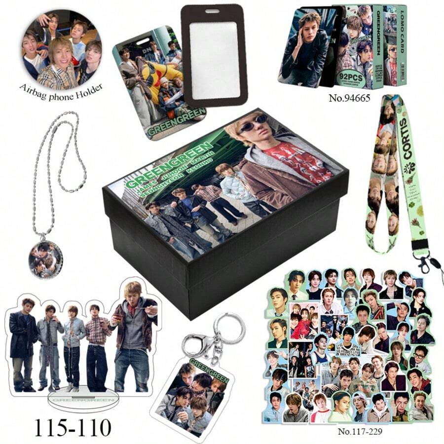 8件精緻禮盒組 5x11x6.5cm 小禮盒 CO RTIS 新專輯周邊 滑入式卡套 KPOP 周邊 LOMO 照片卡
